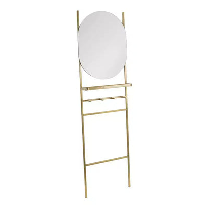18" x 67" Noka Mirror Leaning Ladder Gold - Kate & Laurel