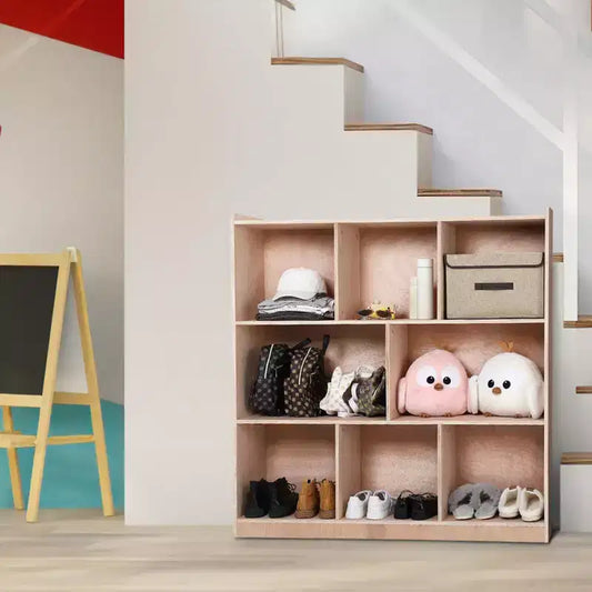 Classroom Cubbies Storage Cabinet, 8-Section Organizer with Casters for School and Home