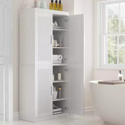 Credenza Nera con Cerniere Regolabili e Gestione Cavi, Mobile Contenitore Moderno