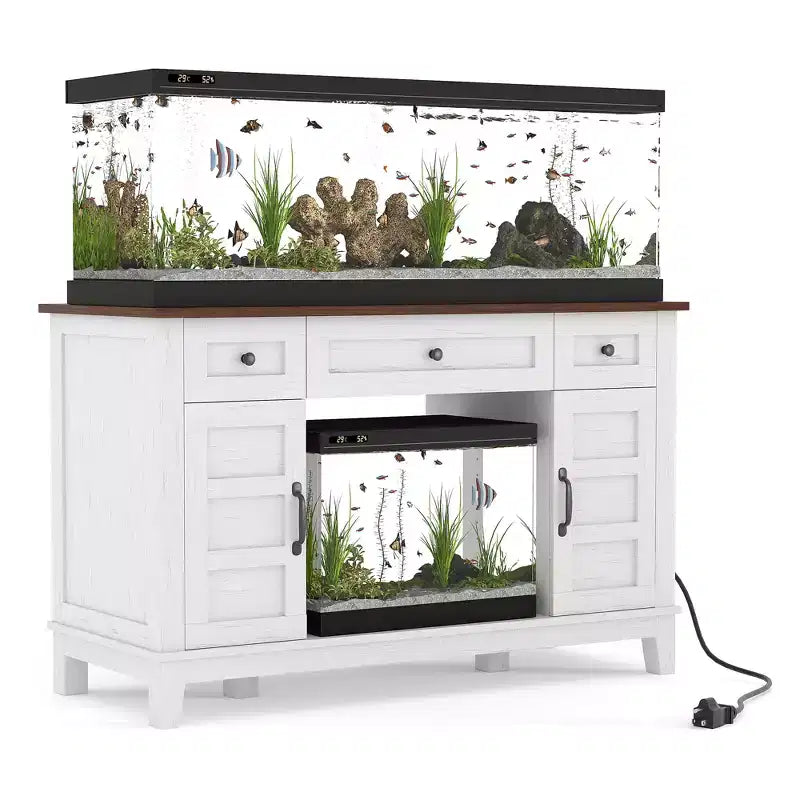 Supporto per Acquario da Fattoria da 55-75 Galloni, Supporto per Acquario con Presa di Corrente, Vaso per Pesci da 1400 libbre per Terrario di Pesci/Tartarughe/Rettili