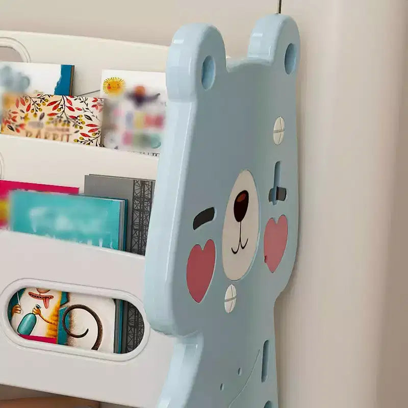 Organizzatore di giocattoli per bambini, libreria a 2 ripiani con 12 contenitori per sala giochi e aula